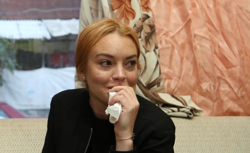 Lindsay Lohan low-key visited Syrian refugees in Turkey, and the photos are so sweet