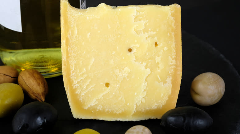 cheese with crystals