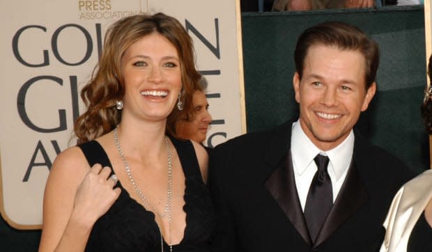 Rhea Durham, Mark Wahlberg at the 2006 Golden Globes. <p>Getty Images</p>