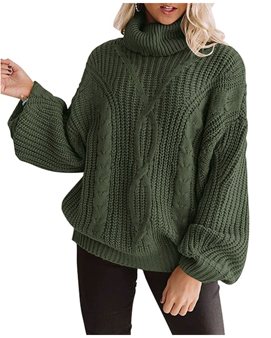 9) Zesica Chunky Knit Pullover