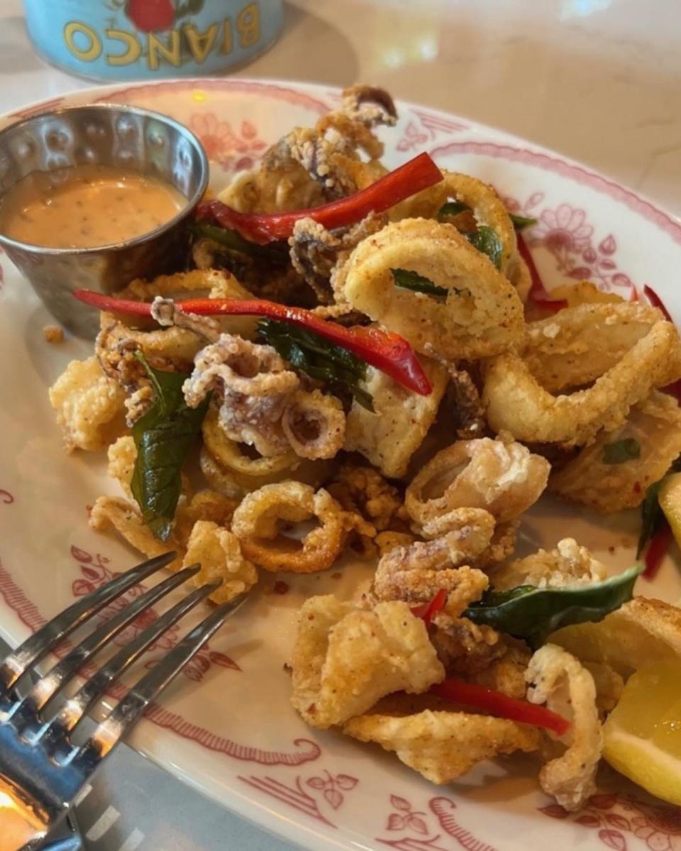 Salt and pepper calamari at Harvey's restaurant in Louisville.