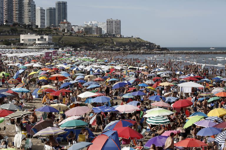 Playa a grande a pleno