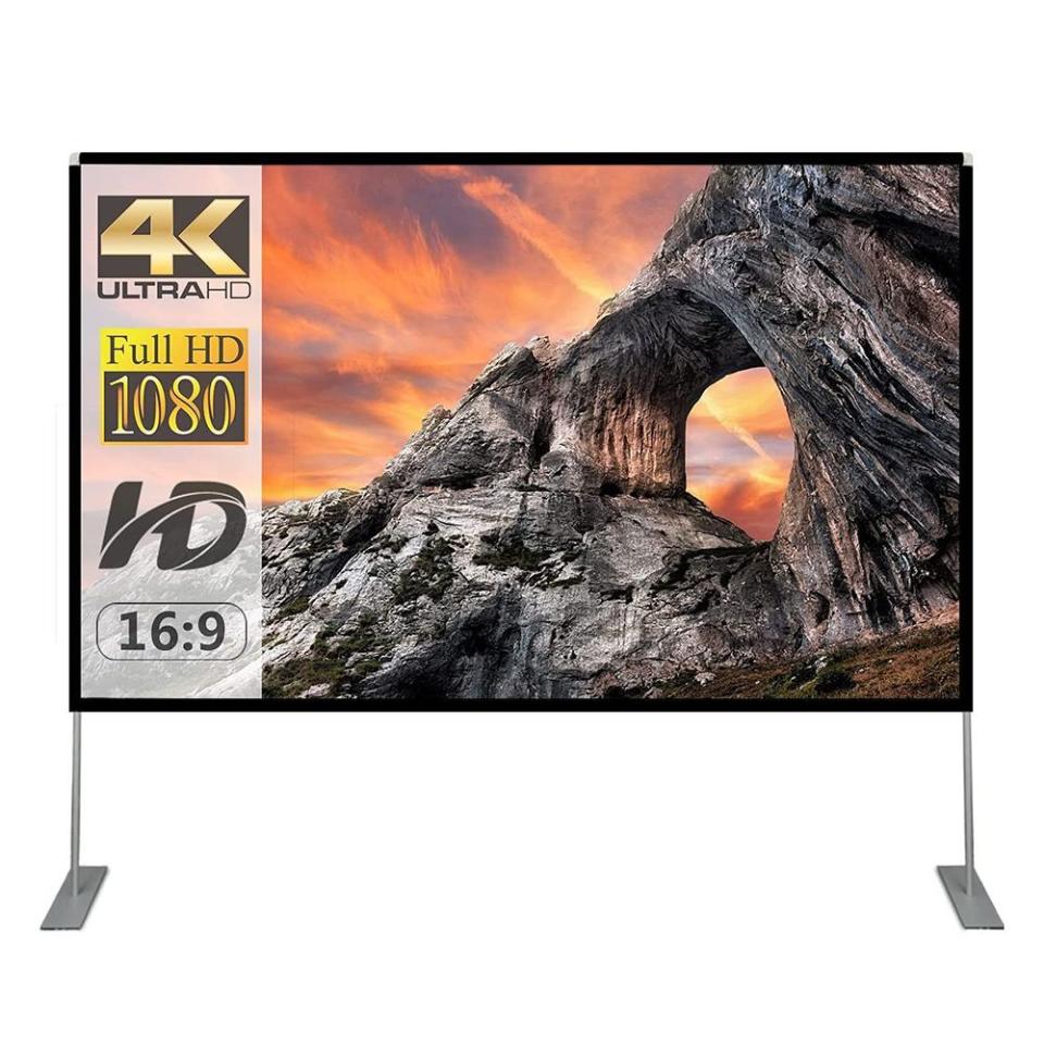 3) 100-in Projector Screen with Stand