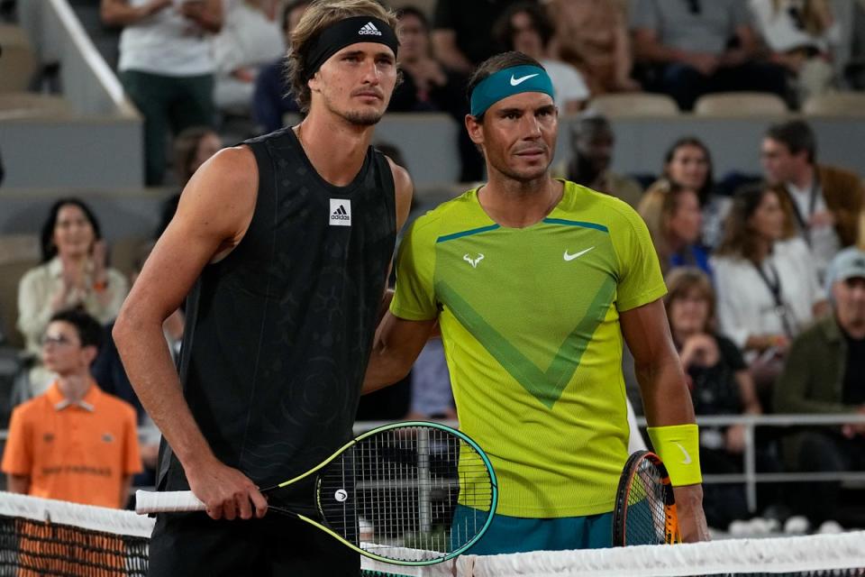 Rafael Nadal vs Alexander Zverev start time When is French Open match