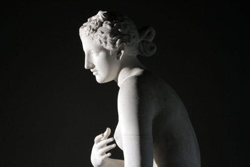 <span class="caption">Aphrodite of Menophantos, Praxiteles (4th century BCE). Palazzo Massimo alle Terme, Rome, Italy.</span> <span class="attribution"><a class="link " href="https://www.bbcpictures.co.uk/image/15304714?collection=15304714+15304585+15304556+15304399+15304278&back=L2ltYWdlL2NhbXBhaWduLzk5NzU4MzQvMTA%3D" rel="nofollow noopener" target="_blank" data-ylk="slk:Nutopia/BBC;elm:context_link;itc:0;sec:content-canvas">Nutopia/BBC</a></span>