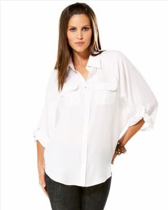 Button Down Silk Shirt - $69.00