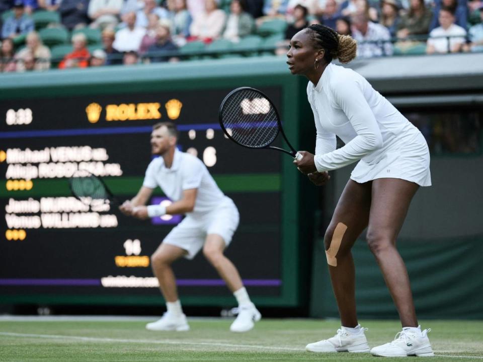 Venus Williams im Mixed ausgeschieden