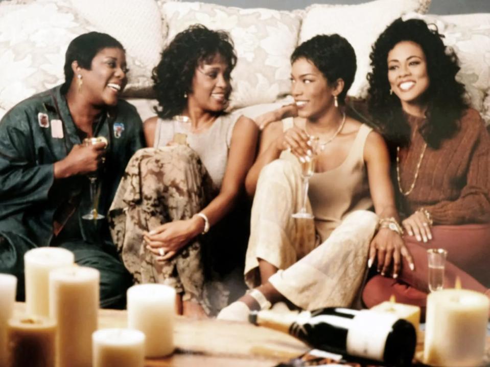 Loretta Devine, Whitney Houston, Angela Bassett, and Lela Rochon in "Waiting to Exhale."
