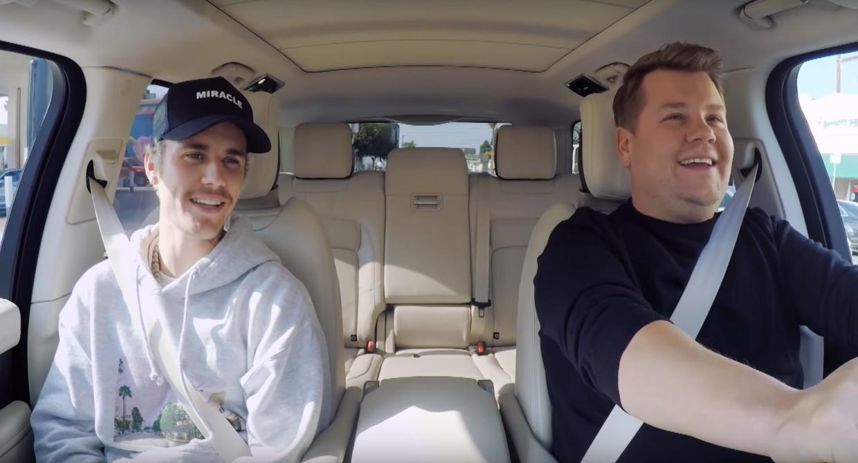 justin bieber and james corden carpool karaoke 