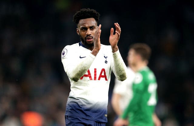 Danny Rose applauds the fans