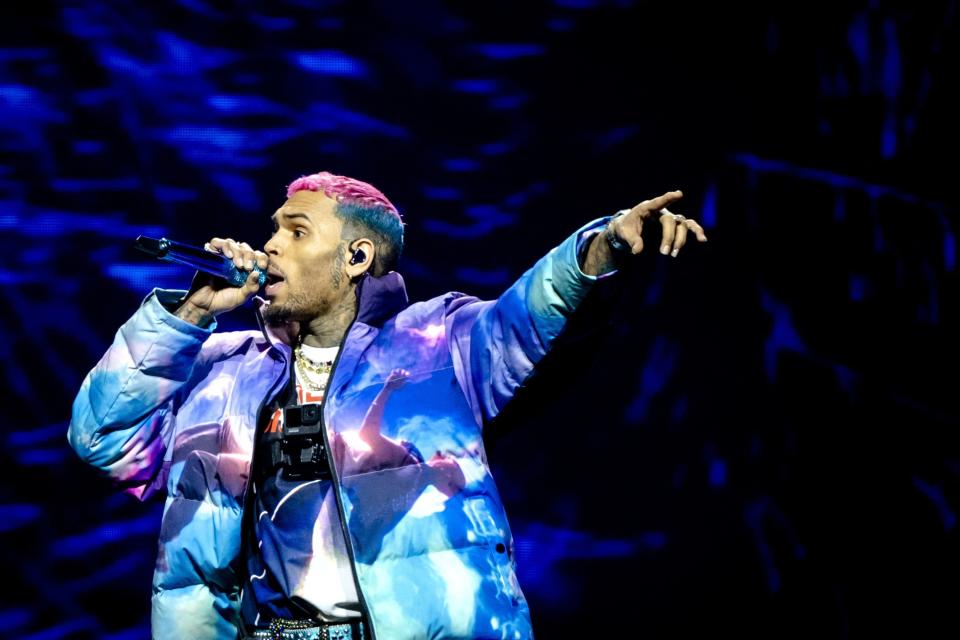 Chris Brown onstage