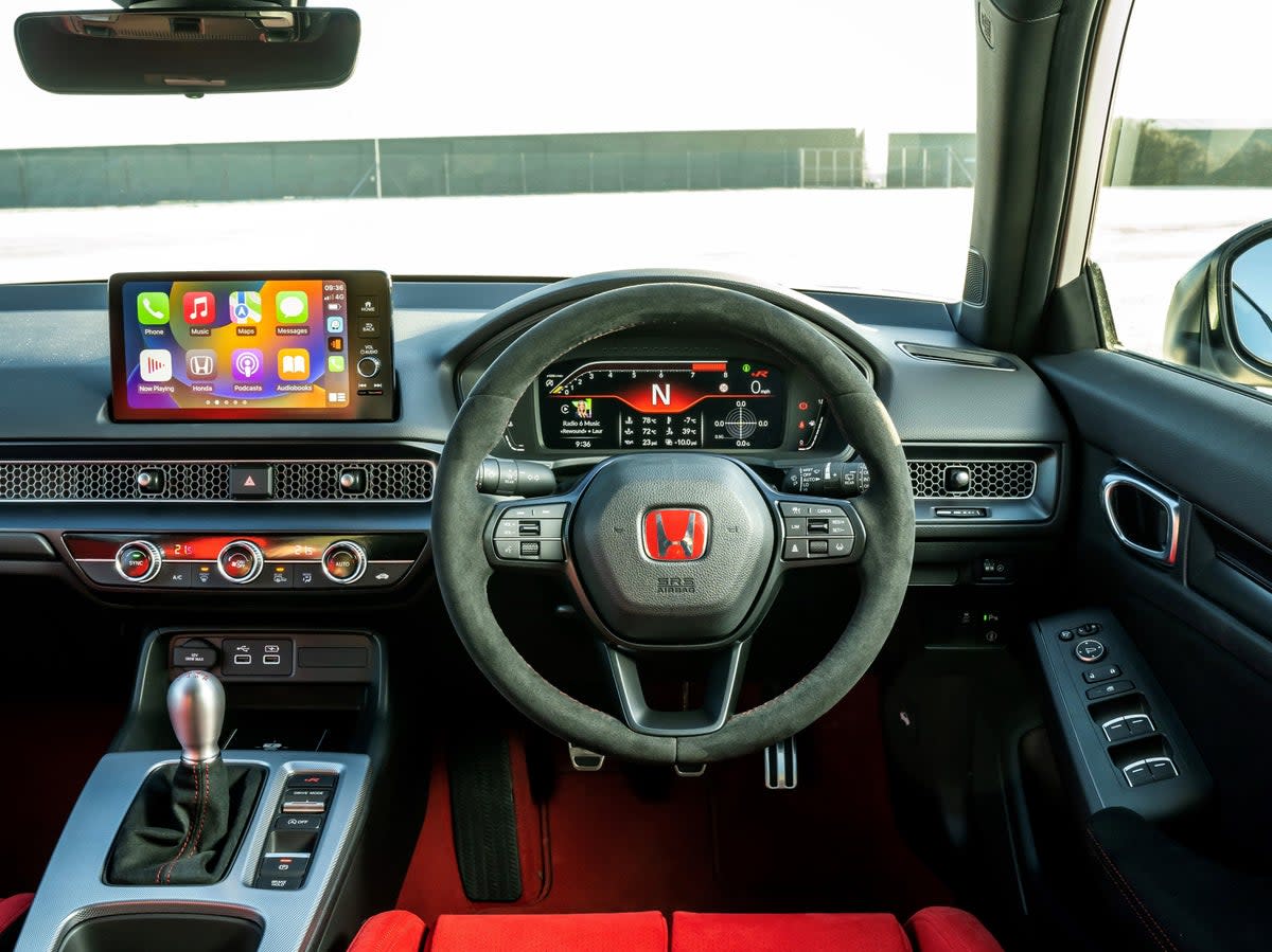 It’s equipped with the usual suite of driver assistance – cruise control, rear camera for parking, small but effective touchscreen, comprehensive connectivity (Supplied)