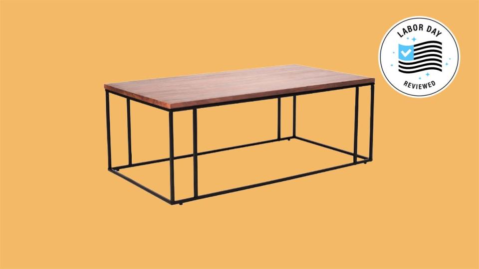 This stylish coffee table is just one of many great home additions you can find on sale at Bed Bath & Beyond for Labor Day.