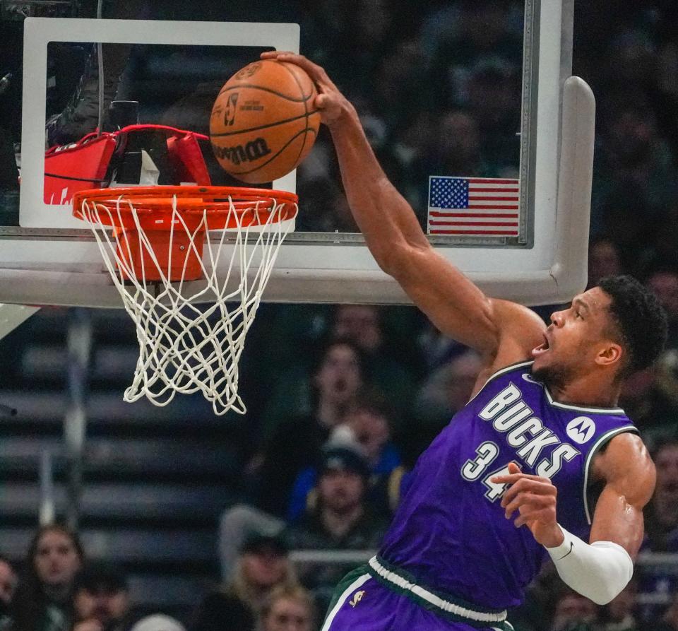 Giannis Antetokounmpo is averaging over 32 points per game this season and has three 50-point games.