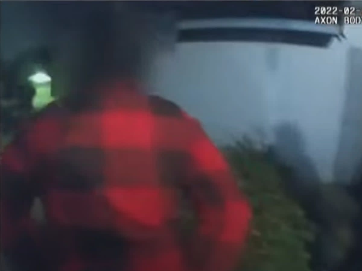 A screengrab from the body cam footage released by Sacramento Police Department, as part of an audit into over 100 complaints against its officers  (YouTube/KCRA 3)