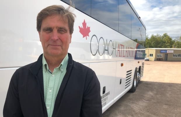 Mike Cassidy, owner of Maritime Bus, has received public aid throughout the pandemic to keep his buses on the roads of New Brunswick, Nova Scotia and Prince Edward Island. (Wayne Thibodeau/CBC - image credit)