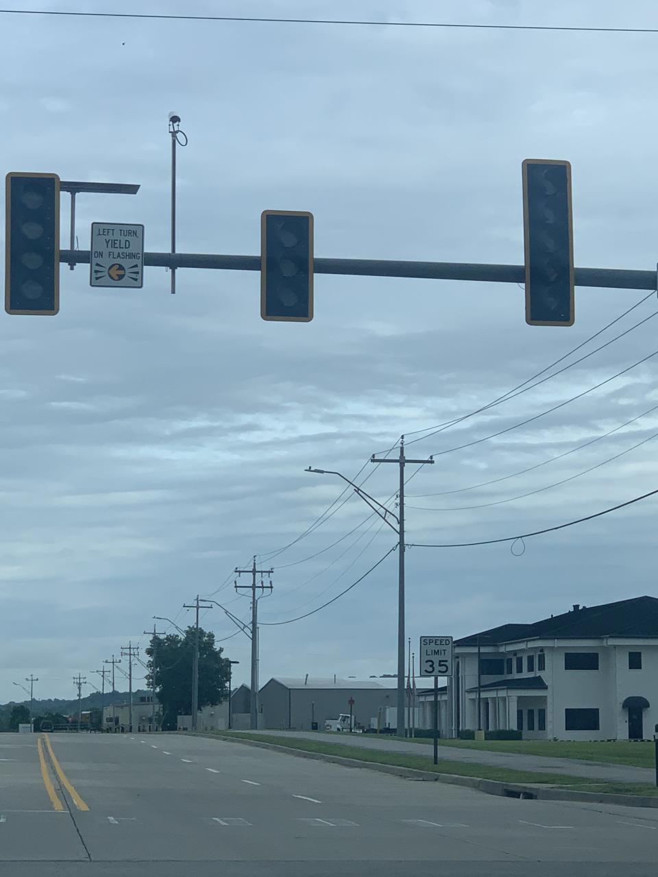 Signal lights remained out Sunday morning, June 18, 2023 in Fort Smith at Jenny Lind Road and Cavanaugh Road.