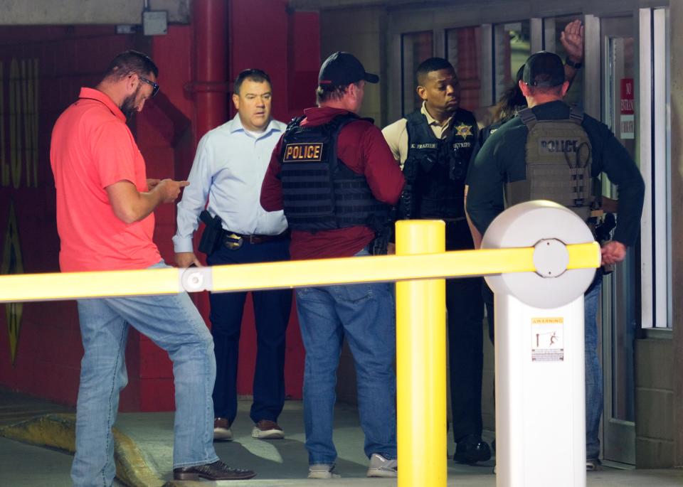 Shooting in the Metro Parking Garage, 321 Robert S. Kerr, across the street from the Oklahoma County building in downtown Oklahoma City Wednesday, Oct. 18, 2023