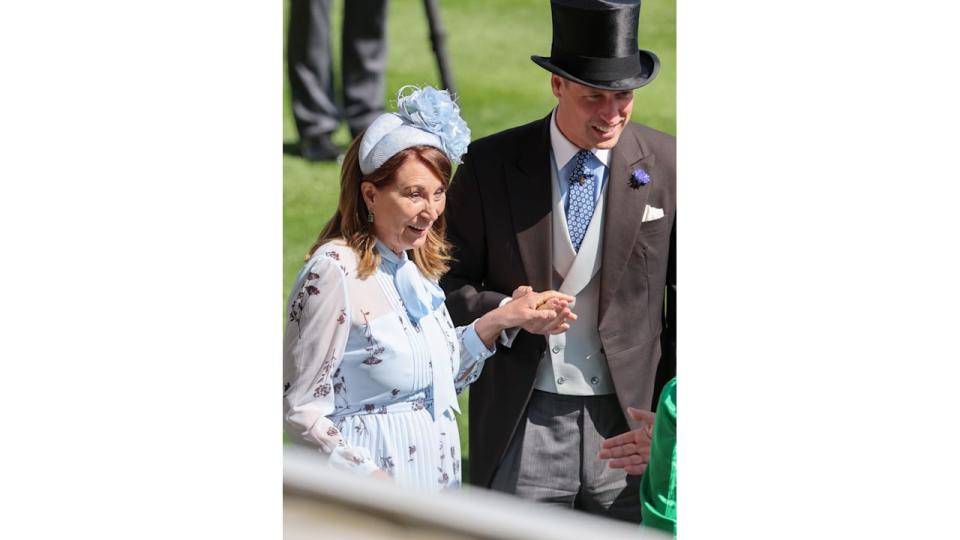 Prince William joined Carole Middleton at Royal Ascot in June