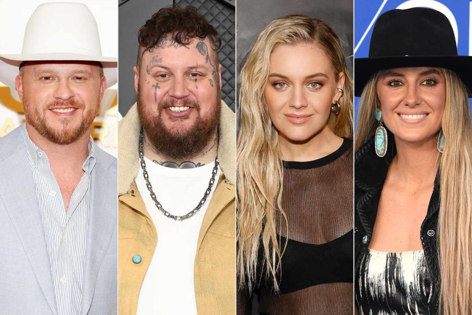 <p>Jason Kempin/Getty; Matt Winkelmeyer/Getty; Taylor Hill/WireImage; Steve Granitz/FilmMagic</p> Cody Johnson, Jelly Roll, Kelsea Ballerini and Lainey Wilson