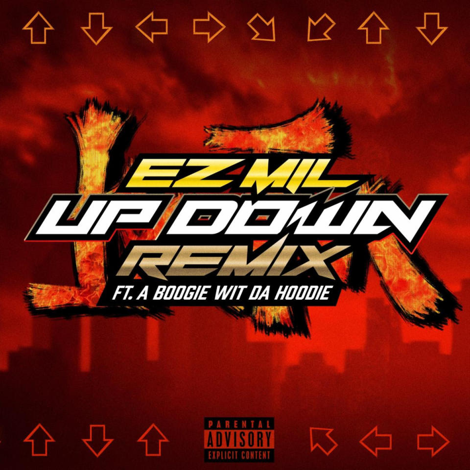 Ez Mil Featuring A Boogie Wit Da Hoodie "Up Down (Remix)" Album Cover