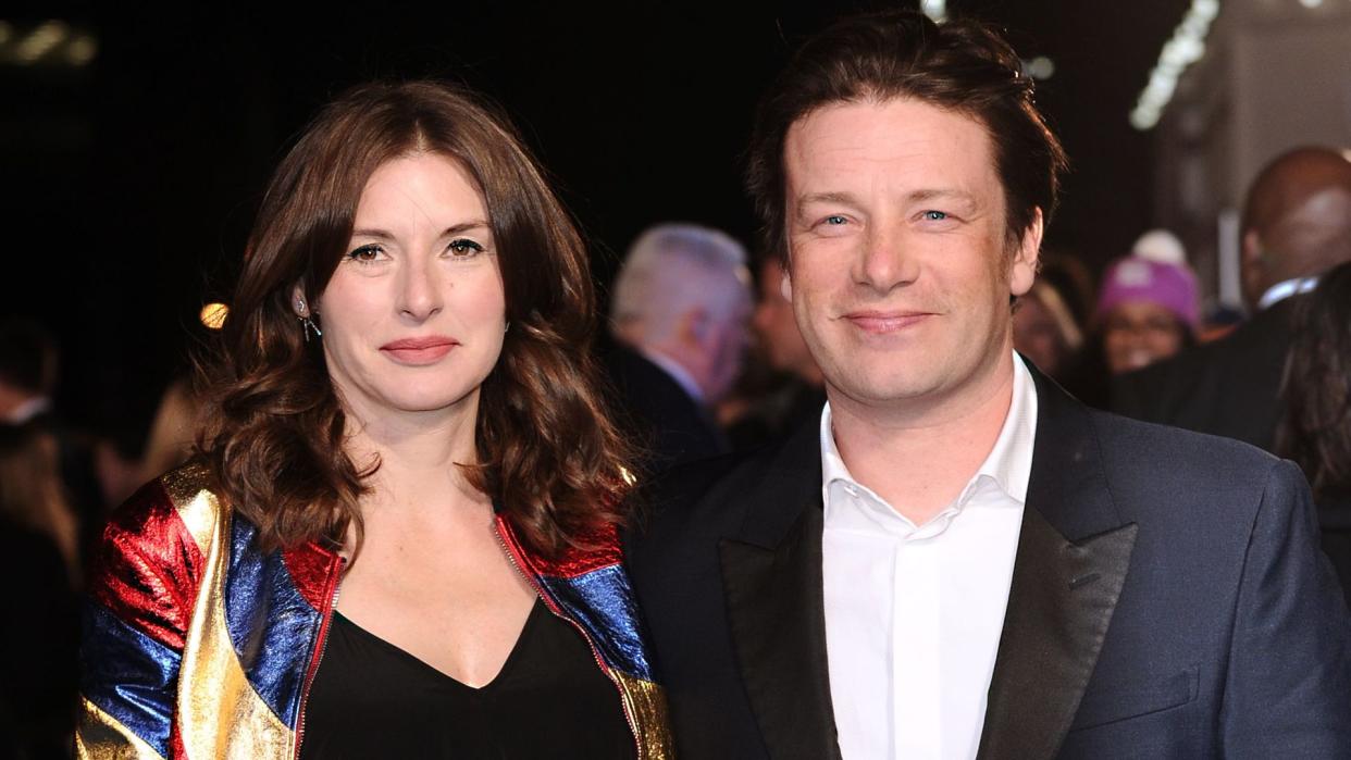 Jools Oliver and Jamie Oliver 'Eddie The Eagle' film premiere, London, Britain