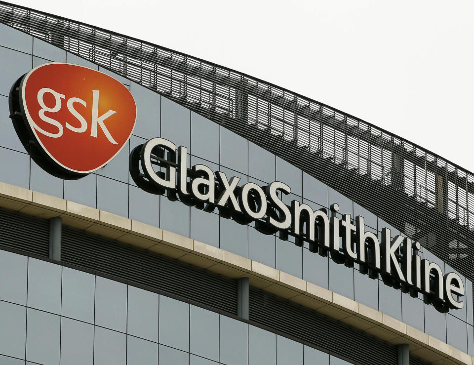 FILE - This April 28, 2010, file photo shows the GlaxoSmithKline offices in London. Bill O'Reilly's top-rated Fox News show may be starting to feel a financial sting after allegations that he sexually harassed several women. GlaxoSmithKline announced Tuesday, April 4, 2017, they are joining the other advertisers that are pulling their ads from "The O'Reilly Factor." (AP Photo/Kirsty Wigglesworth, File)