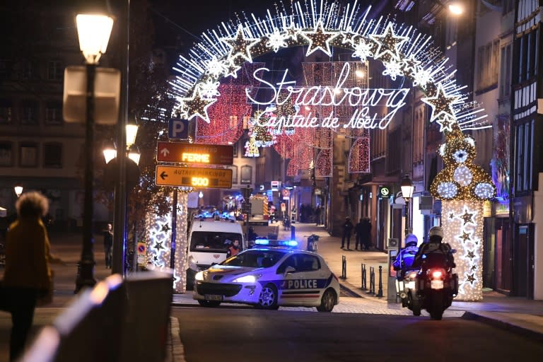 Shortly after the shooting, lines of police vehicles and ambulances streamed into the market area, under festive lights declaring the city the "capital of Christmas"