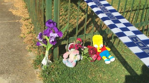 Family, friends and neighbours made a makeshift shrine in honour to the 11-year-old 'with a cheeky smile'. Photo: Supplied