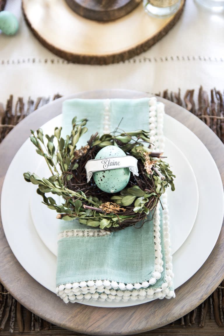 Rustic Easter Tablescape