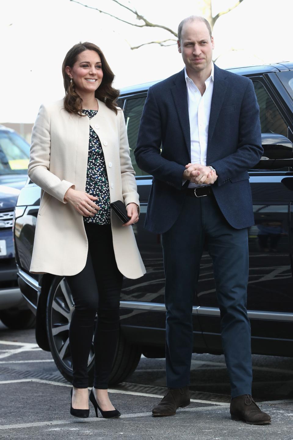 Kate at her last public engagement in March 2018, before giving birth to Prince Louis in the April [Photo: Getty]