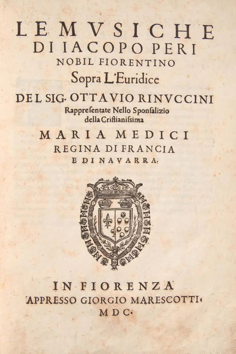 Euridice, de Jacopo Peri