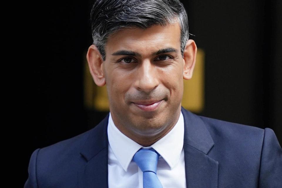 Prime Minister Rishi Sunak was alleged among the target of racist jokes among ex-Met Police officers (PA Wire)