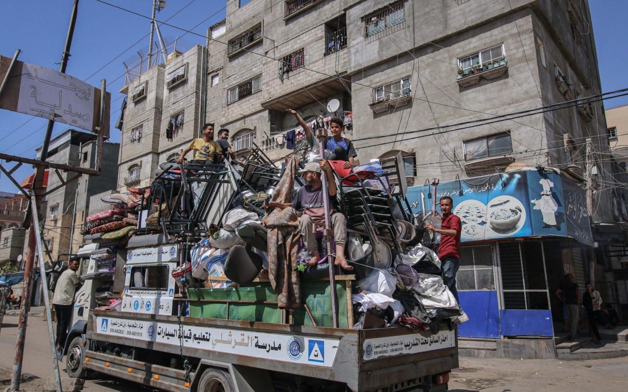 Palestinians flee Rafah for a safer place in Gaza as Israel continues its offensive in the the city