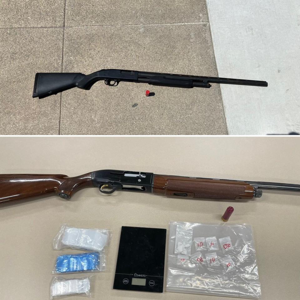 Deputies seized 170 guns and more than 2.5 pounds of drugs, as well as made six felony arrests during "Operation Consequences" raids in San Bernardino County March 23 through March 29, 2024.