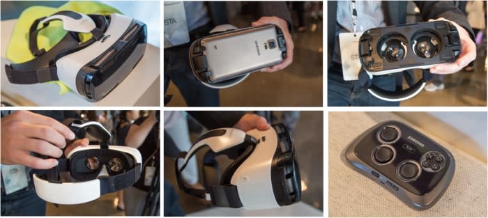 Besides the headset, the Samsung Gear VR also comes with a Bluetooth game controller included