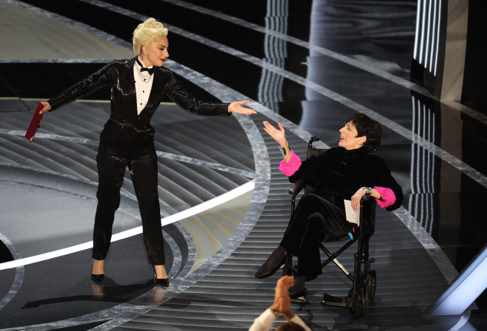 Lady Gaga and Liza Minnelli Oscars