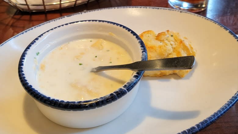 New England clam chowder