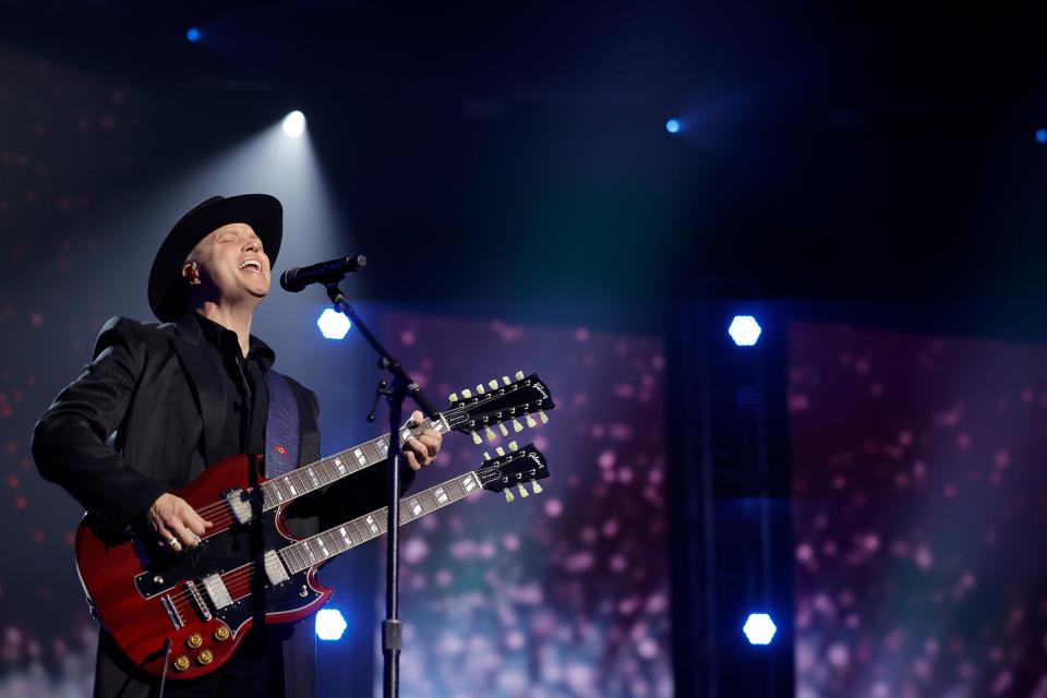 Jason Isbell performs "Wanted Dead or Alive" at the 2024 MusiCares Person of the Year Honoring Jon Bon Jovi, Feb. 2 in Los Angeles.