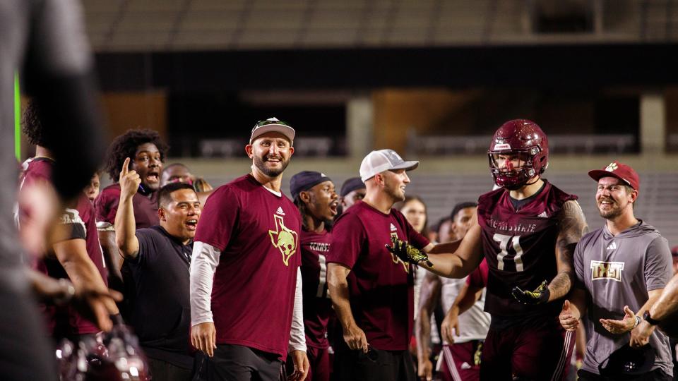 Texas State head coach needed to revamp the Bobcats' passing game after the Bobcats' 8-5 breakthrough season last year, and thinks he found the right answer in assistant coach Chad Morris. "He's a Texas legend," Kinne said.