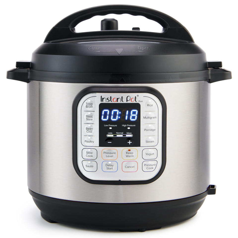 <p><a href="https://go.redirectingat.com?id=74968X1596630&url=https%3A%2F%2Fwww.walmart.com%2Fip%2FInstant-Pot-Duo-6-Quart-7-in-1-Electric-Pressure-Cooker-Easy-Release-Steam-Switch-Slow-Cooker-Rice-Steamer-Saut-Yogurt-Maker-Warmer-Sterilizer-Stainl%2F575389962&sref=https%3A%2F%2Fwww.womansday.com%2Flife%2Fg44199122%2Fwalmart-wedding-registry-ideas%2F" rel="nofollow noopener" target="_blank" data-ylk="slk:Shop Now;elm:context_link;itc:0;sec:content-canvas" class="link ">Shop Now</a></p><p>Duo 6-Quart 7-in-1 Electric Pressure Cooker</p><p>$85.00</p><p>walmart.com</p><span class="copyright">Walmart/Instant Pot</span>