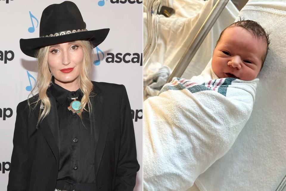  Jason Kempin/Getty Images;Jake Kalick Ruby Stewart with her baby Otis