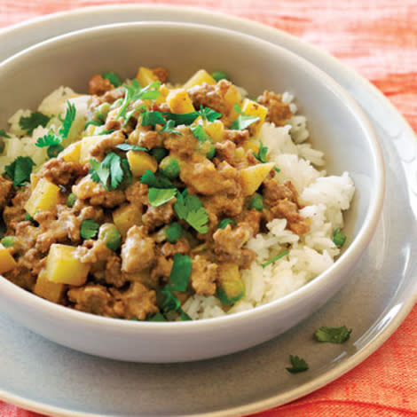 Lamb Keema with Potatoes and Peas