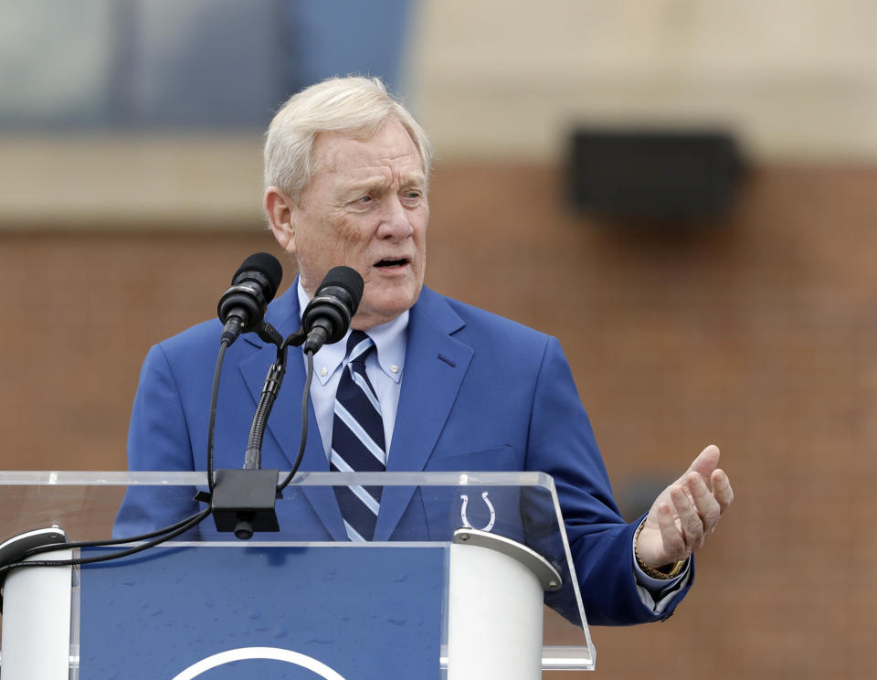 Former NFL general manager Bill Polian and ESPN announced on Friday that Polian is retiring from the network after seven years. (AP)