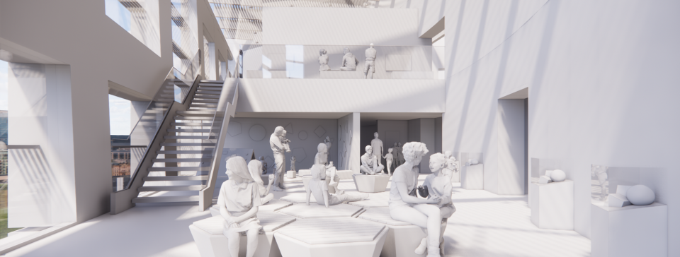 A rendering of the new Children’s Art Museum (CAM) Telfair Museums plans to open at the Jepson Center in 2023.