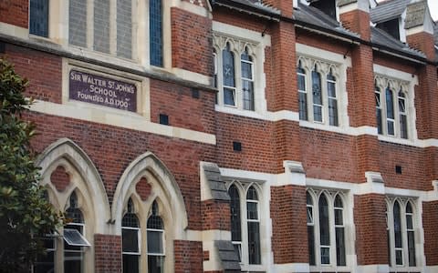 Thomas's Battersea, the mixed-sex private day school that Prince George will attend - Credit: Jack Taylor/Getty Images Europe