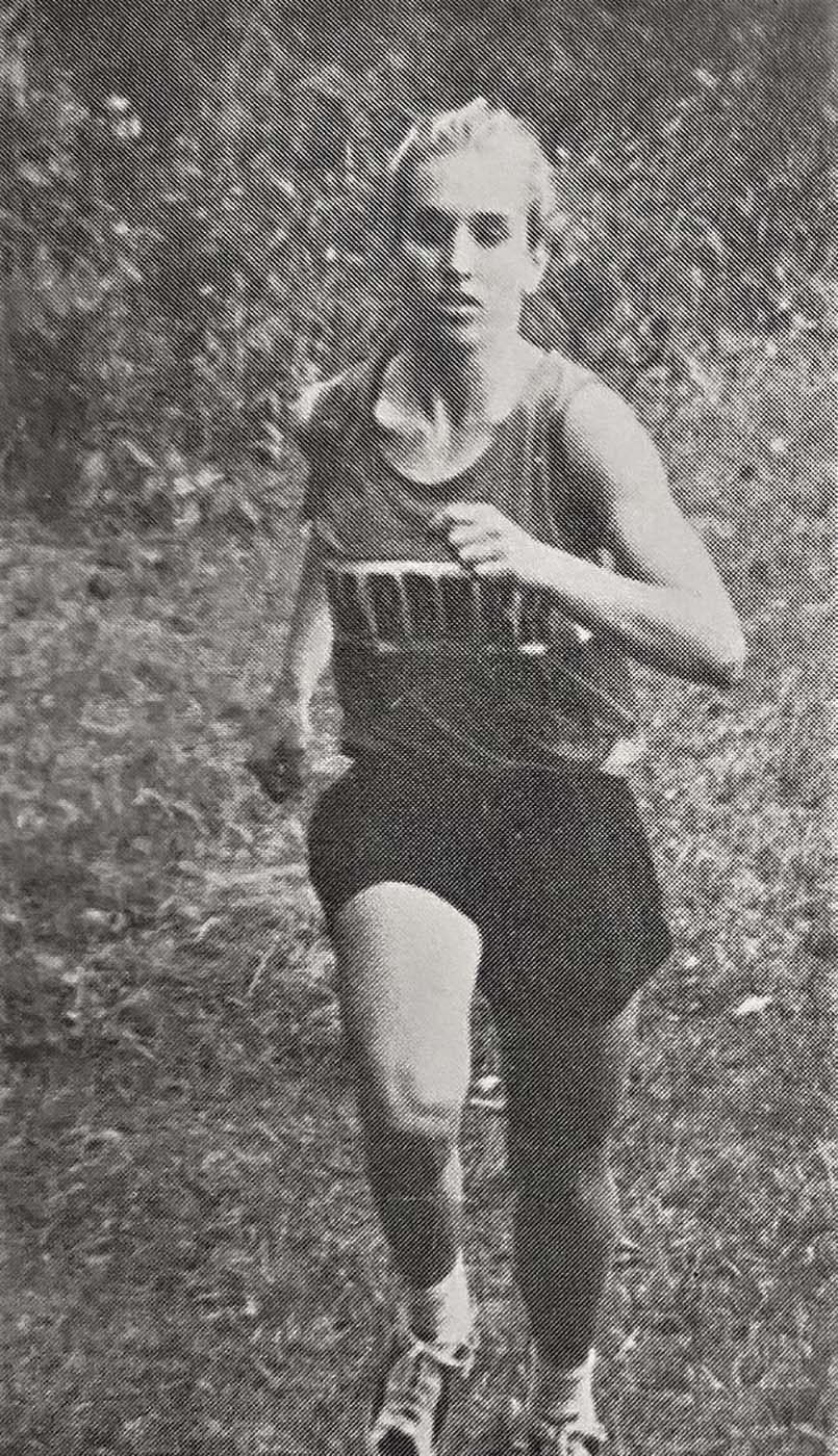 Tina (Pellett) Bettez competing for the Gardner High girls cross-country team in a 1995 meet. Bettez was also a member of Gardner High's first state championship swim team in 1994.