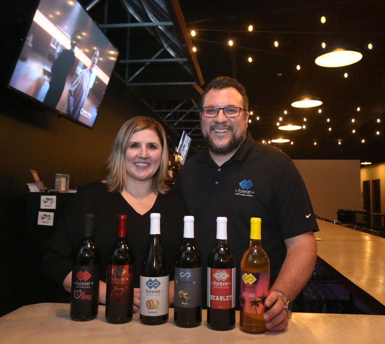 Melissa and Matt Smith have opened Forever Craft Urban Winery in Oakwood Square in Plain Township.