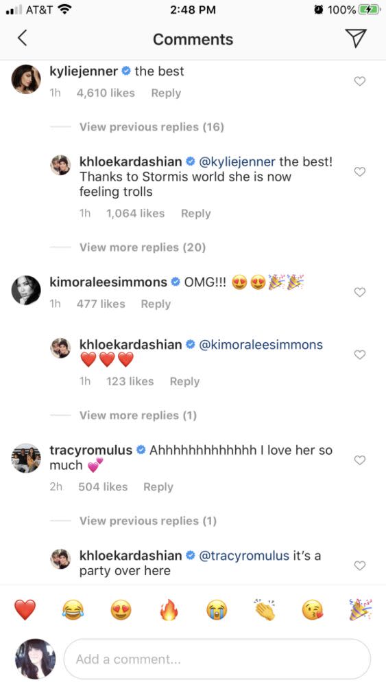 Khloé Kardashian's Instagram comments | Khloe Kardashian/Instagram