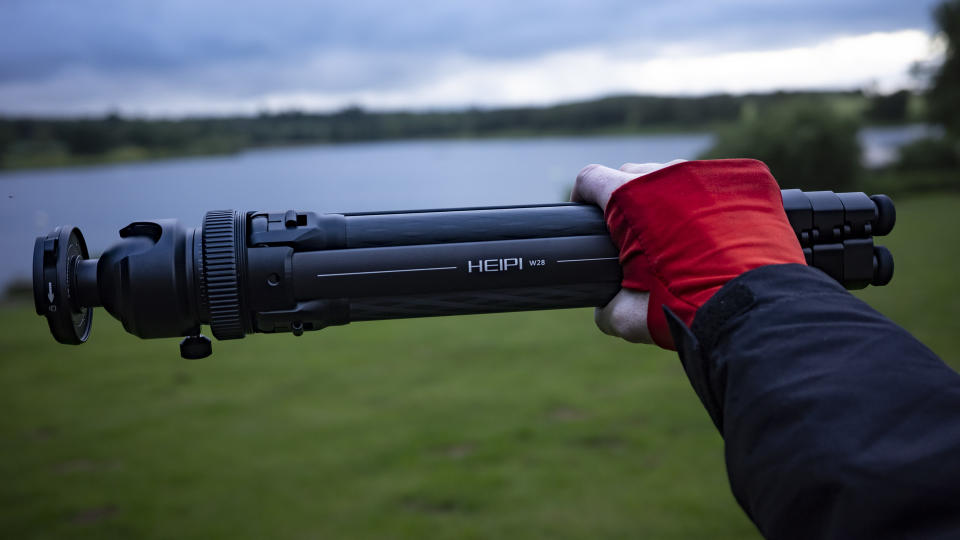 Heipi 3-in-1 travel tripod outdoors